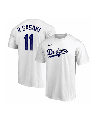 【ラス1】 MLB東京シリーズ ドジャース 佐々木朗希 Tシャツ L ホワイト ラス1】 MLB東京シリーズ ドジャース 佐々木朗希 Tシャツ